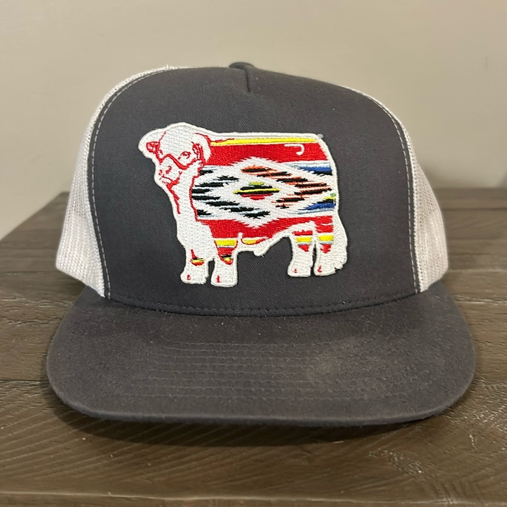Lazy J Aztec print hat